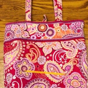 Vera Bradley Retired Rasberry Fizz Paisley Tote